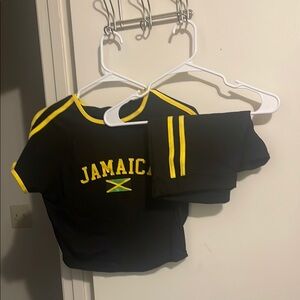 Women’s  Jamaica Black and Yellow Shirt